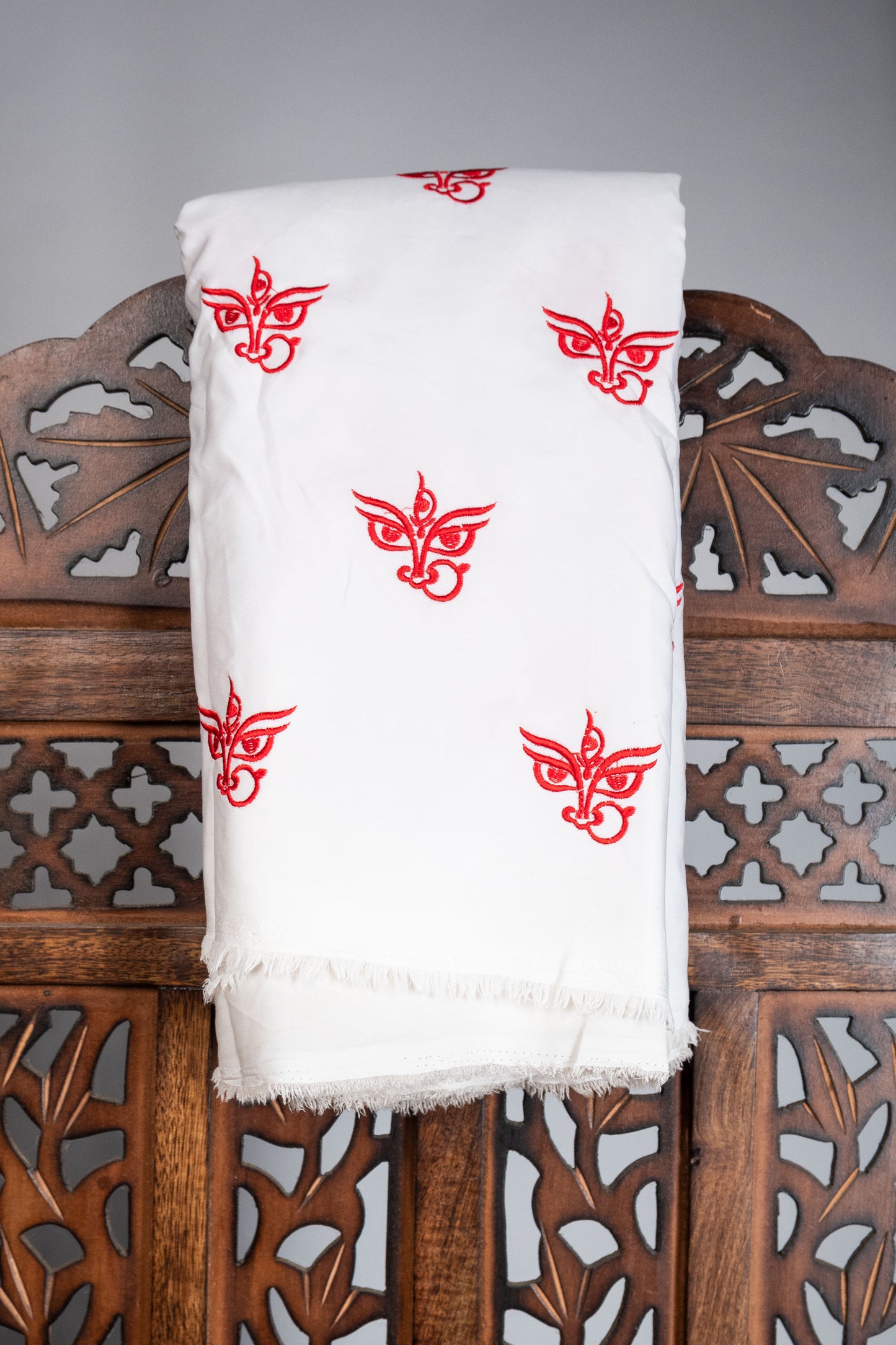 Maa Durga Face Stitched Blouse Fabric