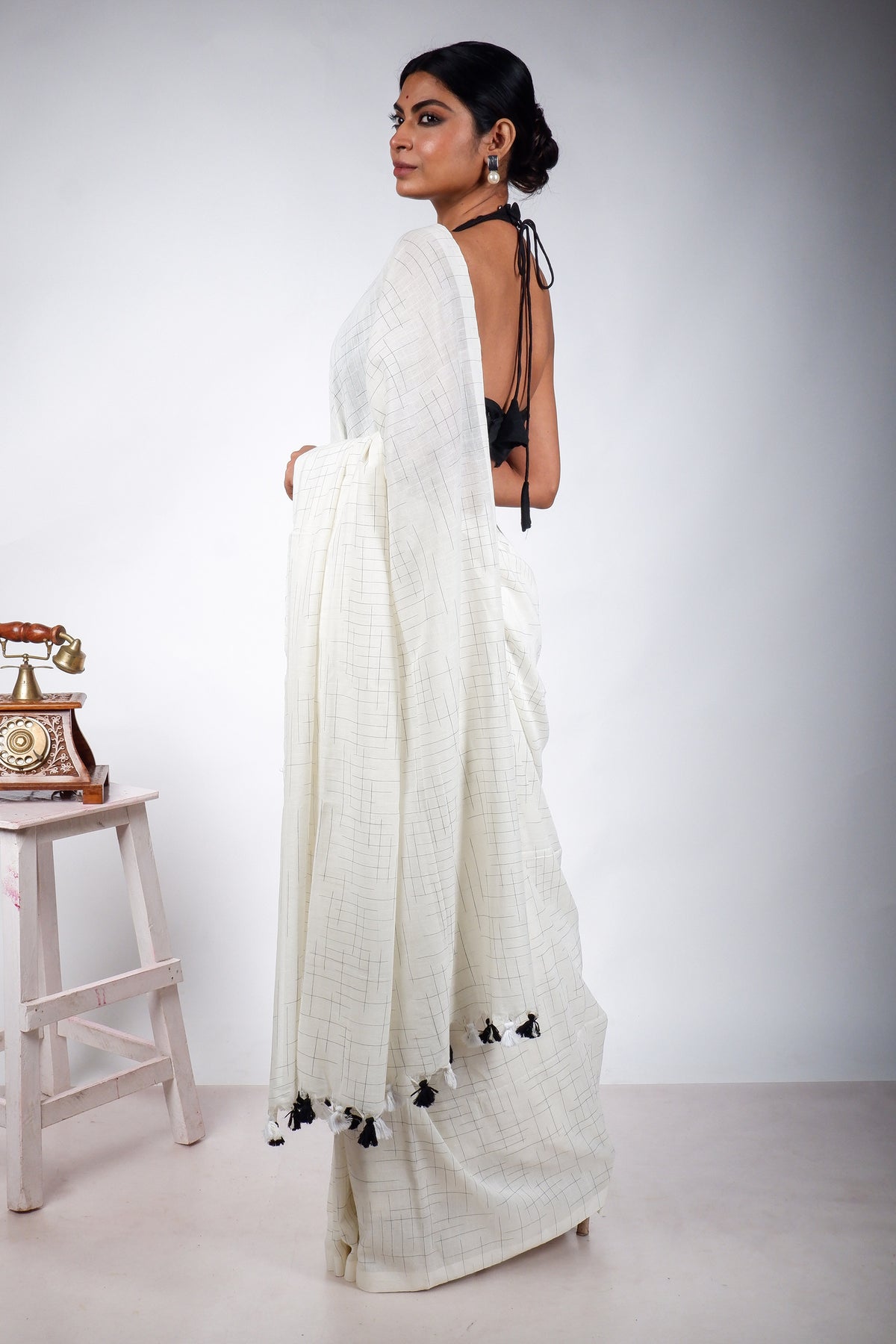 Off White Jharna Saree