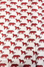 Animal Block Printed Blouse Fabric