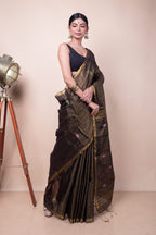Copper Mixed Tissue Saree with Jamdani Motifs