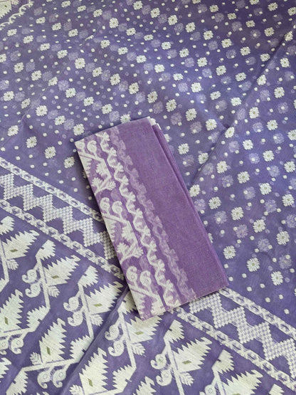 Ponds Purple Bengal Jamdani Saree