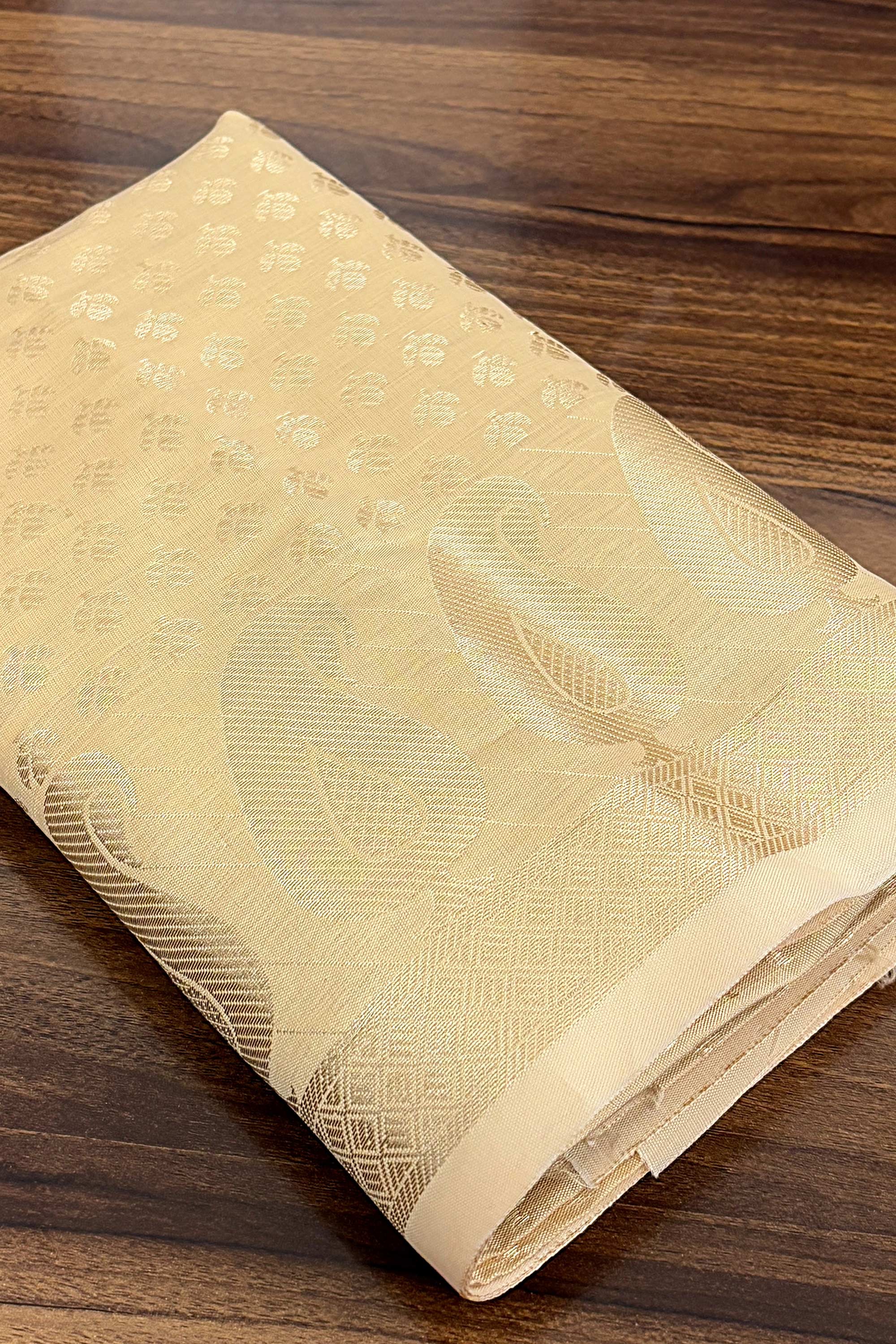 Beige Banarasi Brocade Blouse Fabric